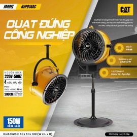 Quạt công đứng nghiệp Caterpillar 14″ HVPD-14AC